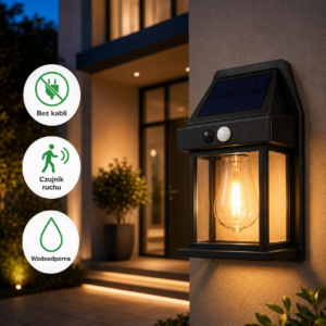 8x SolarLamp™ — Inteligentna Lampa Solarna z Czujnikiem Ruchu